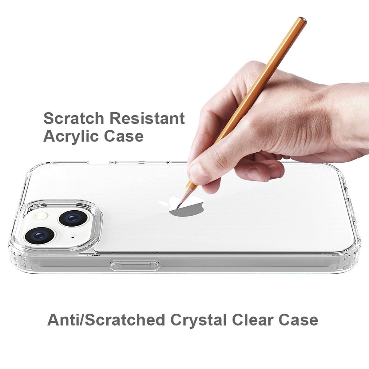 Hülle für Apple iPhone 14 Handyhülle Tasche Hybrid Case Schutzhülle Cover Klar