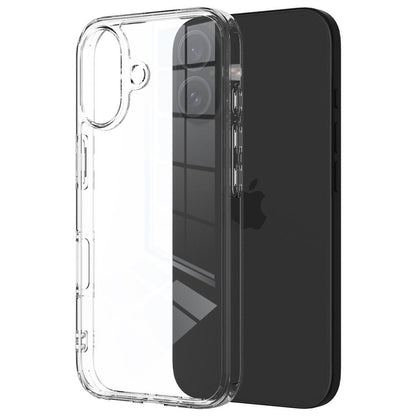 Hülle für Apple iPhone 16 Plus Handyhülle Case Hybrid Silikon Bumper Cover Klar