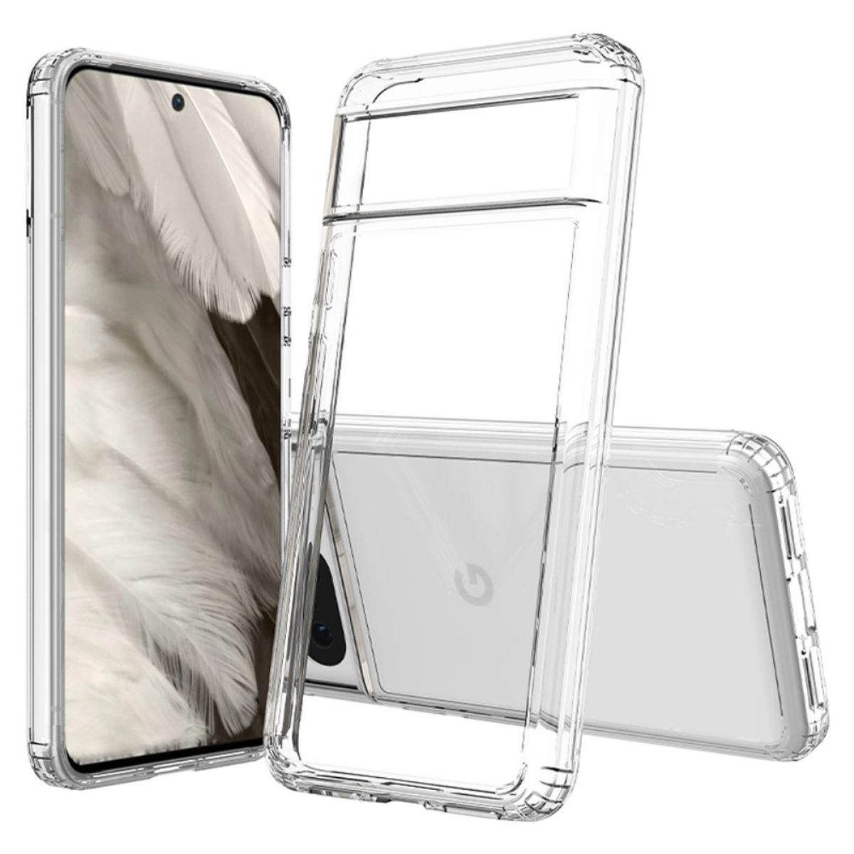 Hülle für Google Pixel 8 Handyhülle Tasche Hybrid Case Schutzhülle Cover Klar
