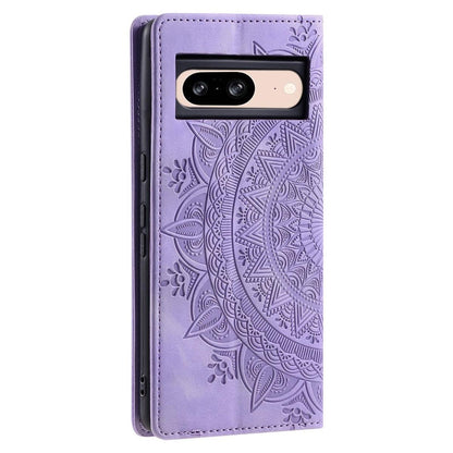 Hülle für Google Pixel 9/9 Pro Handyhülle Flip Case Cover Etui Mandala Lila