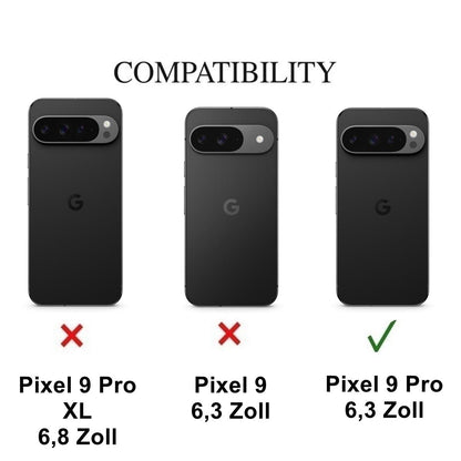 Hülle für Google Pixel 9 Pro Handyhülle Case Hybrid Silikon Bumper Cover Klar