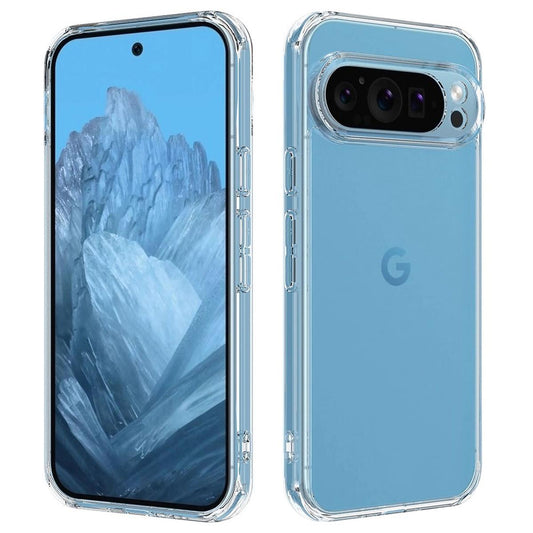 Hülle für Google Pixel 9 Pro XL Handyhülle Case Hybrid Silikon Bumper Cover Klar