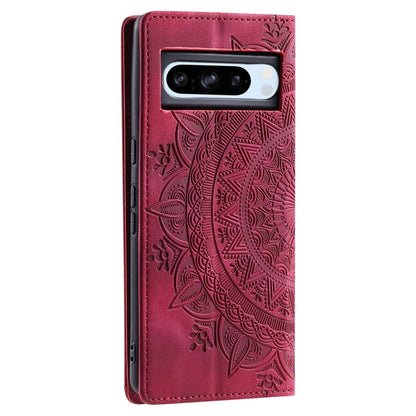 Hülle für Google Pixel 9 Pro XL Handyhülle Flip Case Cover Etui Mandala Rot