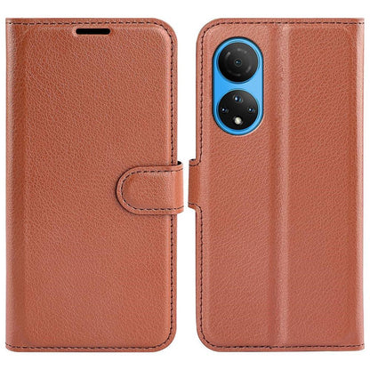 Hülle für Honor X7 Handyhülle Flip Case Schutzhülle Cover Tasche Handy Braun