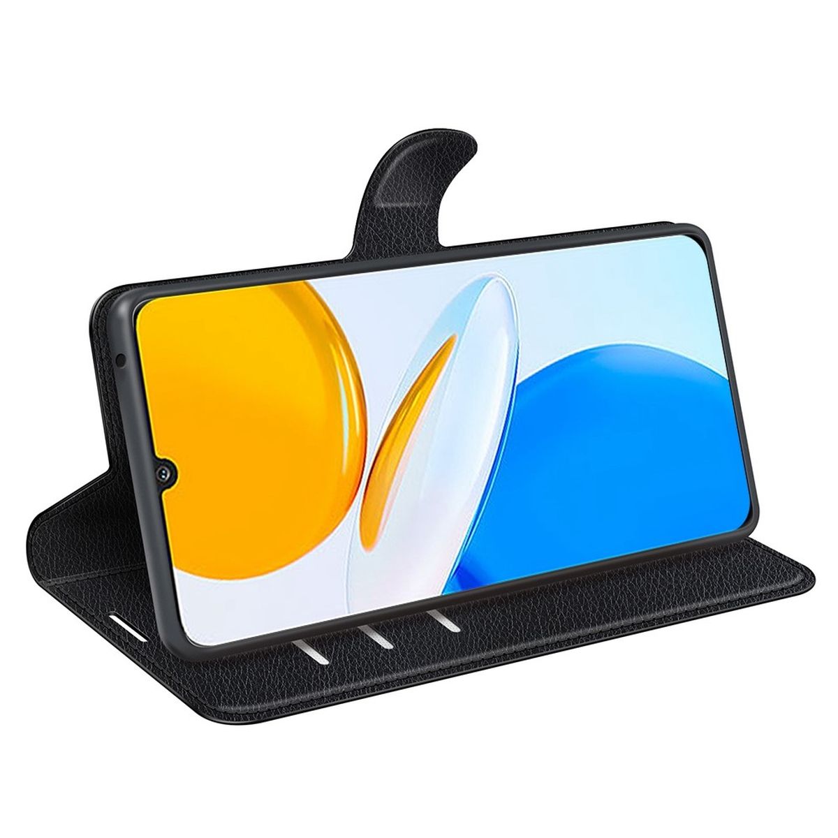 Hülle für Honor X7 Handyhülle Flip Case Schutzhülle Cover Tasche Handy Schwarz