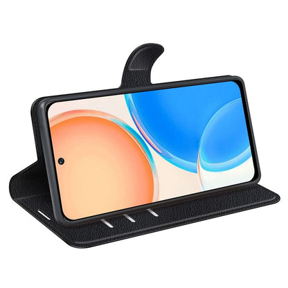 Hülle für Honor X8 Handyhülle Flip Case Schutzhülle Cover Tasche Etui Schwarz