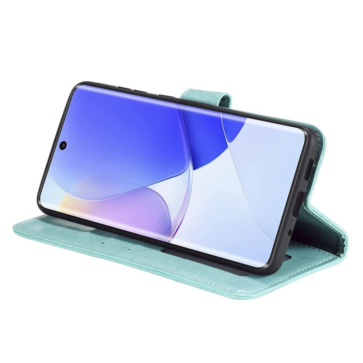 Hülle für Huawei Nova 9 / Honor 50 Handyhülle Flip Case Cover Etui Mandala Grün