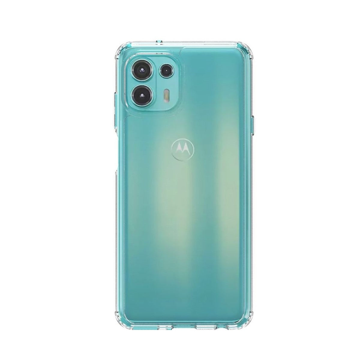 Hülle für Motorola Edge 20 Lite Handyhülle Hybrid Silikon Case Bumper Cover Klar