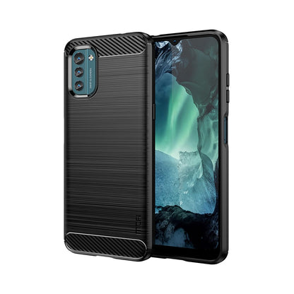 Hülle für Nokia G11/G21 Handyhülle Silikon Case Cover Bumper Carbonfarben