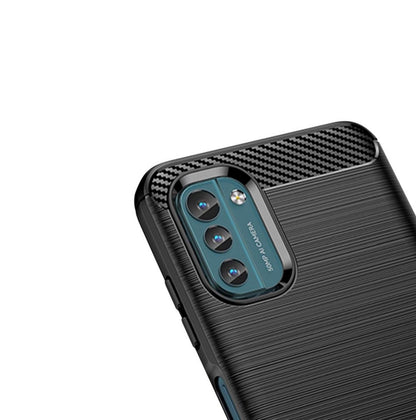Hülle für Nokia G11/G21 Handyhülle Silikon Case Cover Bumper Carbonfarben