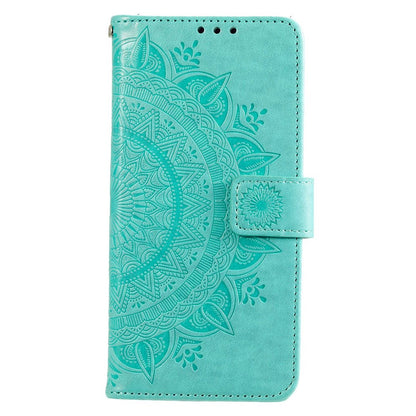 Hülle für Nokia G21/G11 Handyhülle Flip Case Cover Schutzhülle Etui Mandala Grün