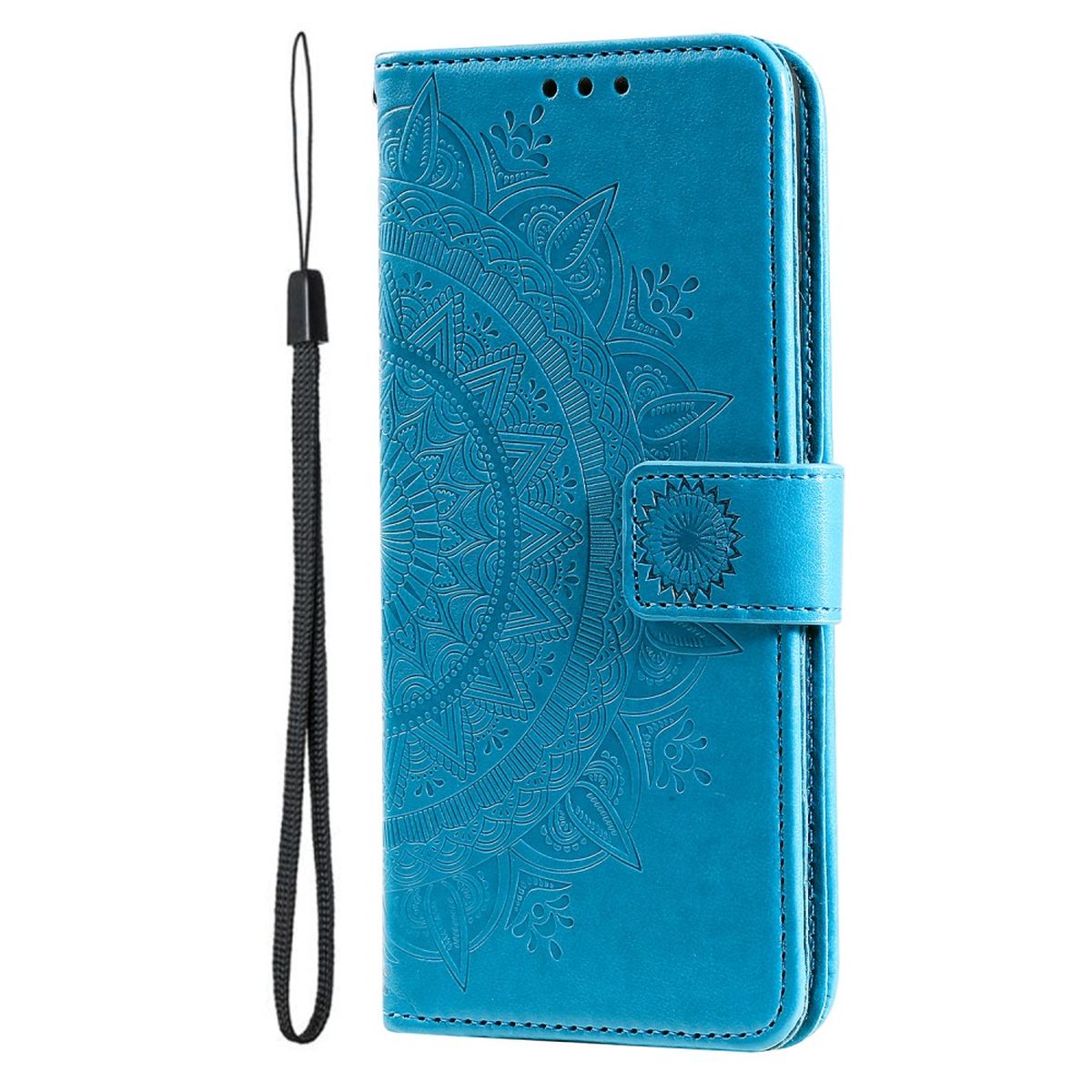 Hülle für OnePlus 10 Pro 5G Handyhülle Flip Case Cover Etui Mandala Blau