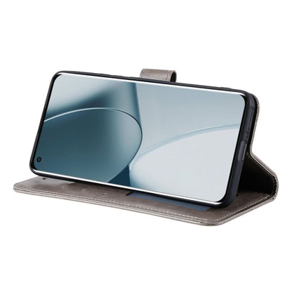 Hülle für OnePlus 10 Pro 5G Handyhülle Flip Case Cover Etui Mandala Grau