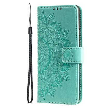 Hülle für OnePlus 10 Pro 5G Handyhülle Flip Case Cover Etui Mandala Grün