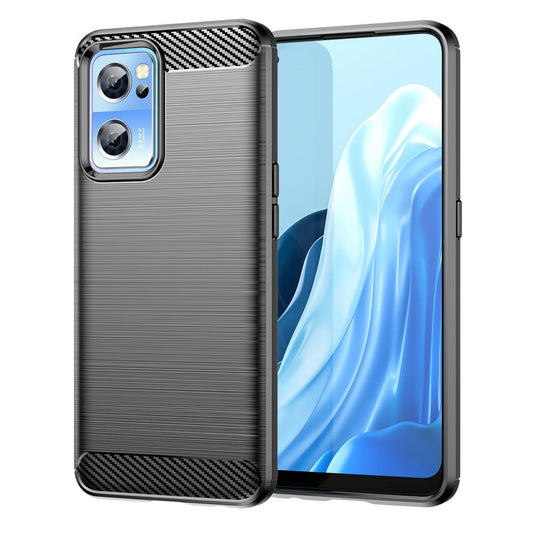 Hülle für OnePlus Nord CE 2 5G Handyhülle Silikon Case Cover Bumper Carbonfarben