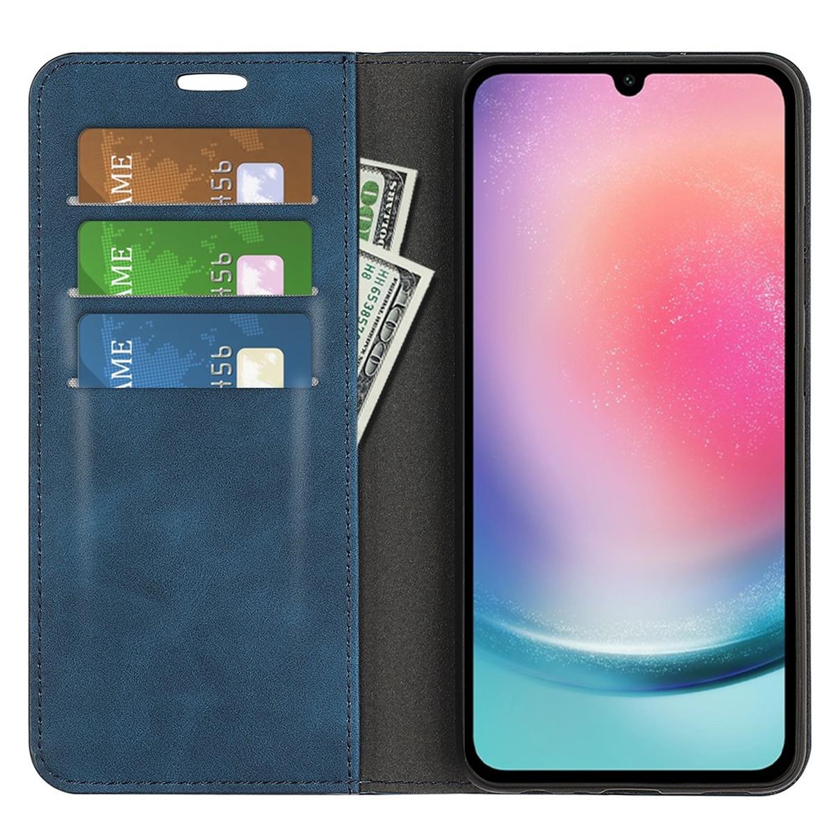 Hülle für Samsung Galaxy A16 5G Handyhülle Flip Case Cover Schutz Tasche Blau