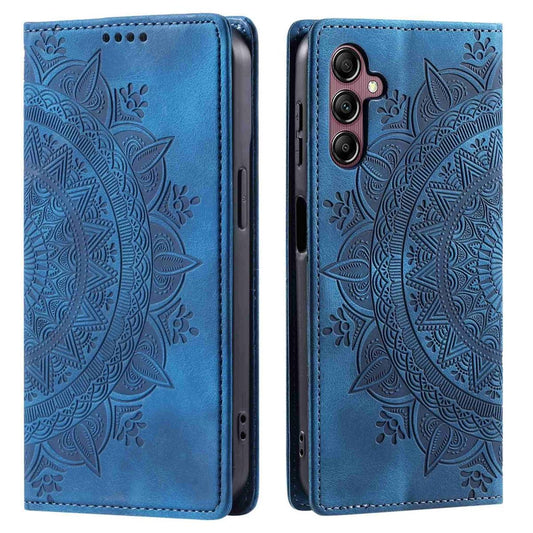 Hülle für Samsung Galaxy A56 Handyhülle Flip Case Cover Tasche Etui Mandala Blau