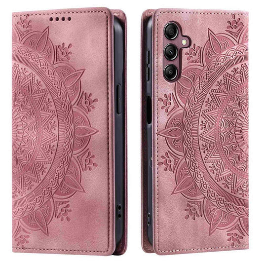 Hülle für Samsung Galaxy A56 Handyhülle Flip Case Cover Tasche Mandala Rosegold