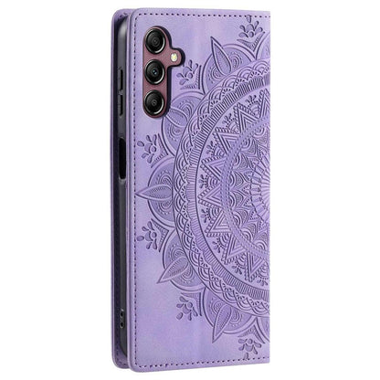 Hülle für Samsung Galaxy S24 FE Handyhülle Flip Case Cover Tasche Mandala Lila