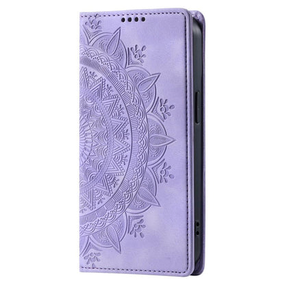 Hülle für Samsung Galaxy S25 Ultra Handyhülle Flip Case Cover Tasche Mandala Lila