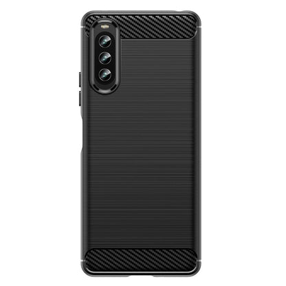 Hülle für Sony Xperia 10 IV Handyhülle Silikon Case Cover Bumper Carbonfarben