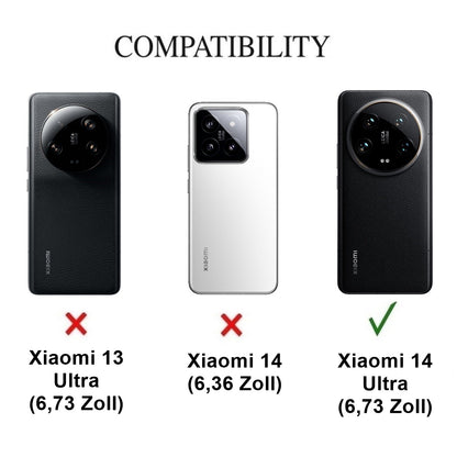 Hülle für Xiaomi 14 Ultra Handyhülle Flip Case Cover Tasche Etui Mandala Grün