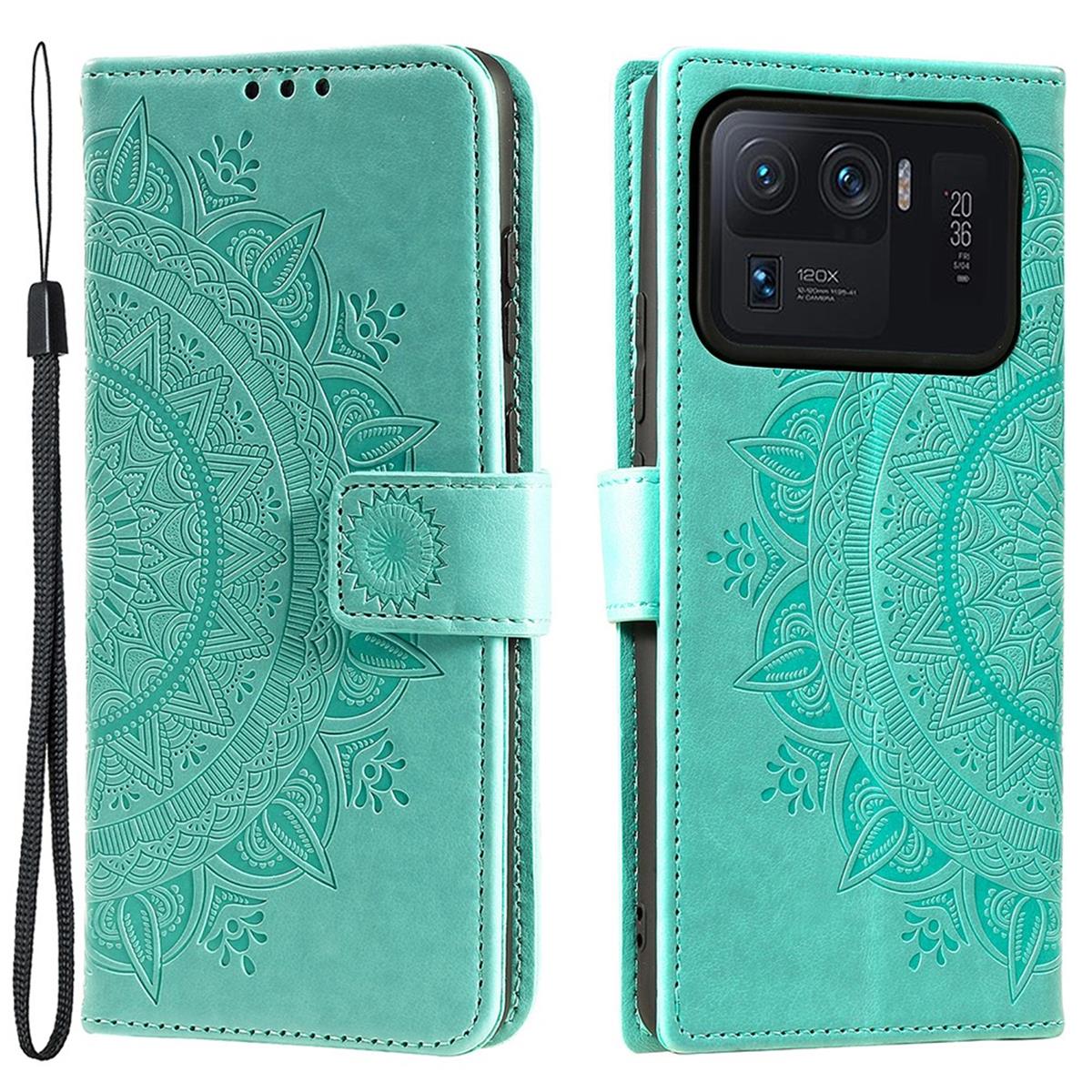Hülle für Xiaomi Mi 11 Ultra Handyhülle Flip Case Cover Schutzhülle Mandala Grün