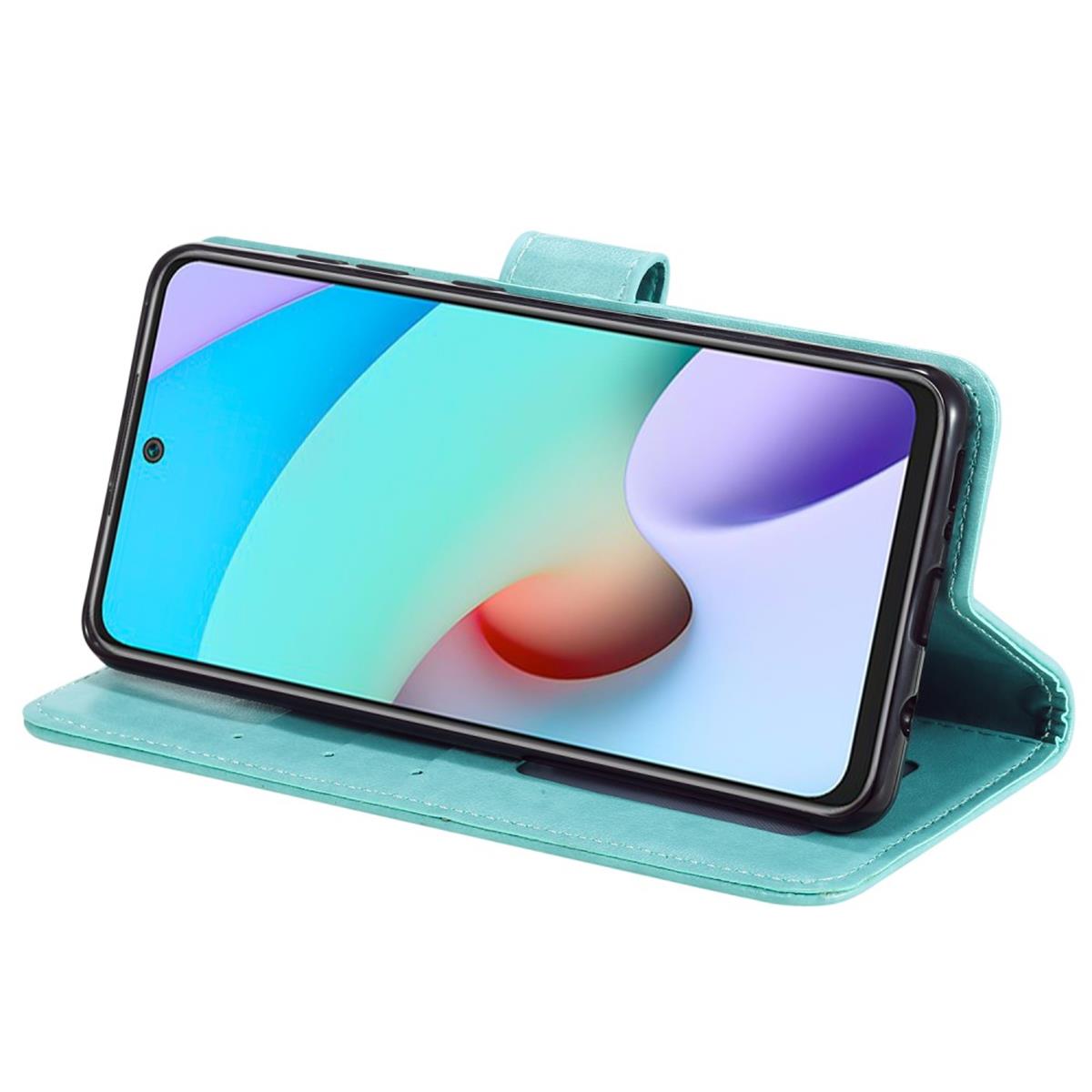 Hülle für Xiaomi Poco M4 Pro 5G/Redmi Note 11S 5G Handy Flip Case Mandala Grün