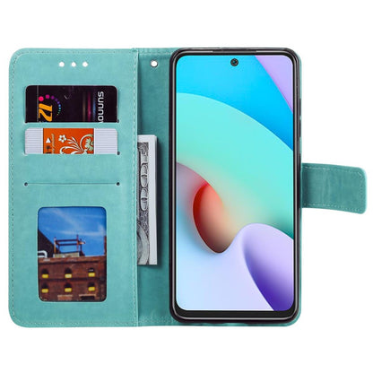 Hülle für Xiaomi Poco M4 Pro 5G/Redmi Note 11S 5G Handy Flip Case Mandala Grün