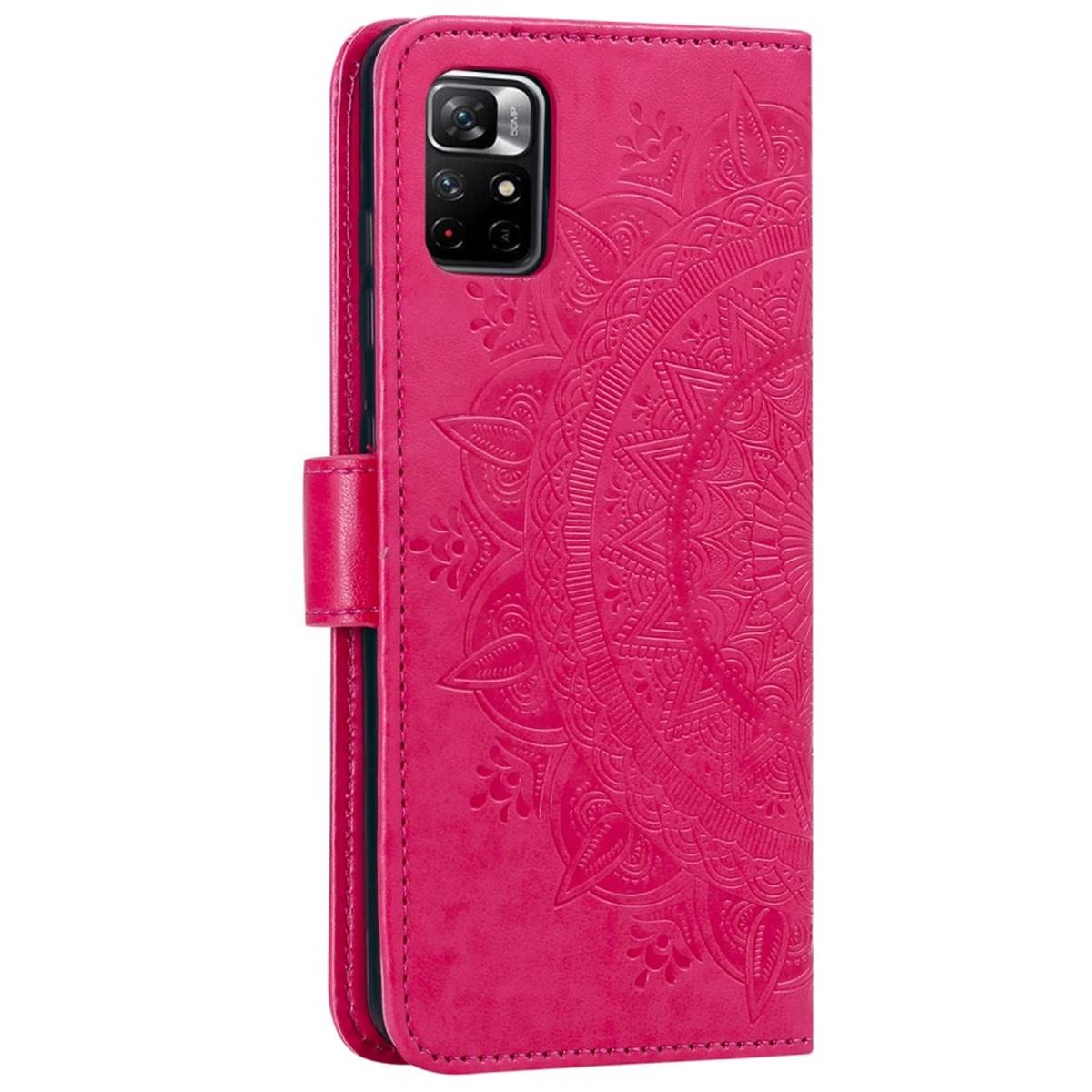 Hülle für Xiaomi Poco M4 Pro 5G/Redmi Note 11S 5G Handy Flip Case Mandala Pink