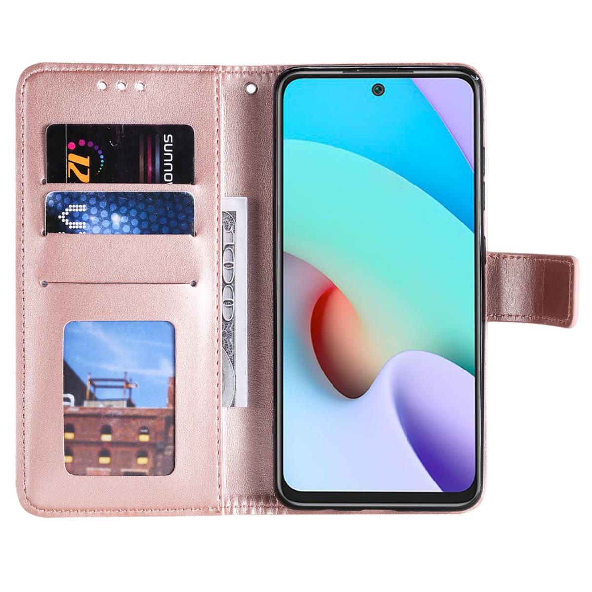 Hülle für Xiaomi Poco M4 Pro 5G/Redmi Note 11S 5G Handy Flip Case Mandala Rose