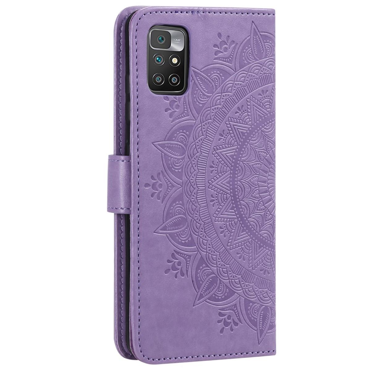 Hülle für Xiaomi Poco M4 Pro 5G/Redmi Note 11S 5G Handy Flip Cover Mandala Lila