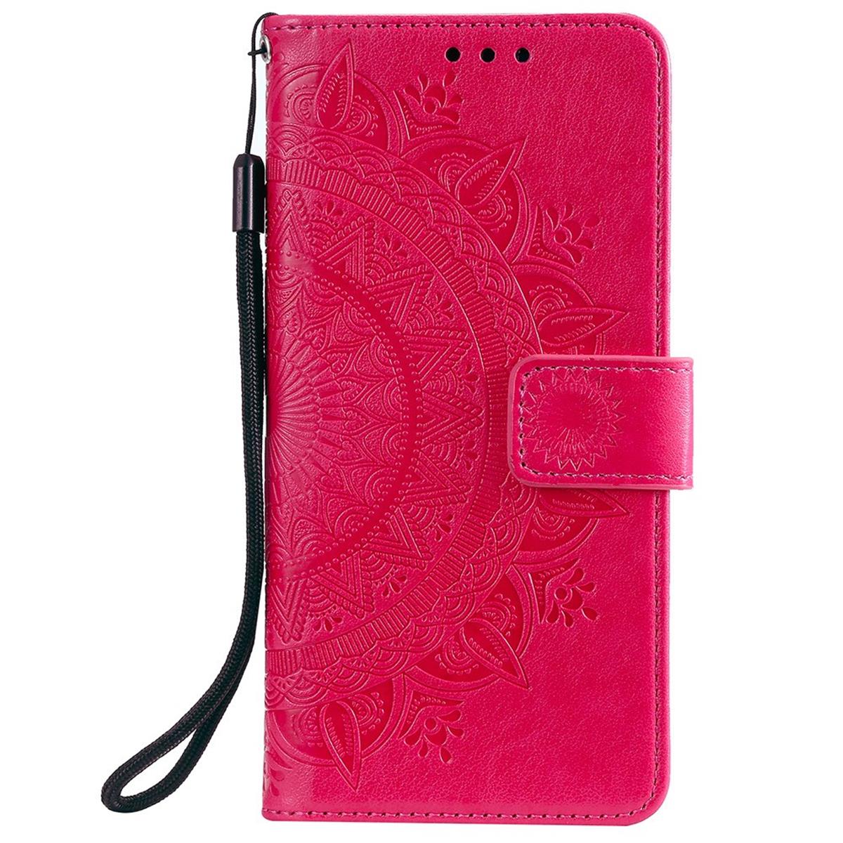 Hülle für Xiaomi Redmi 10/10 Prime Handy Tasche Flip Case Cover Mandala Pink
