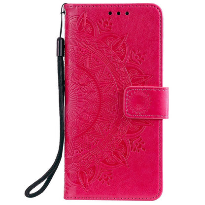 Hülle für Xiaomi Redmi 10/10 Prime Handy Tasche Flip Case Cover Mandala Pink