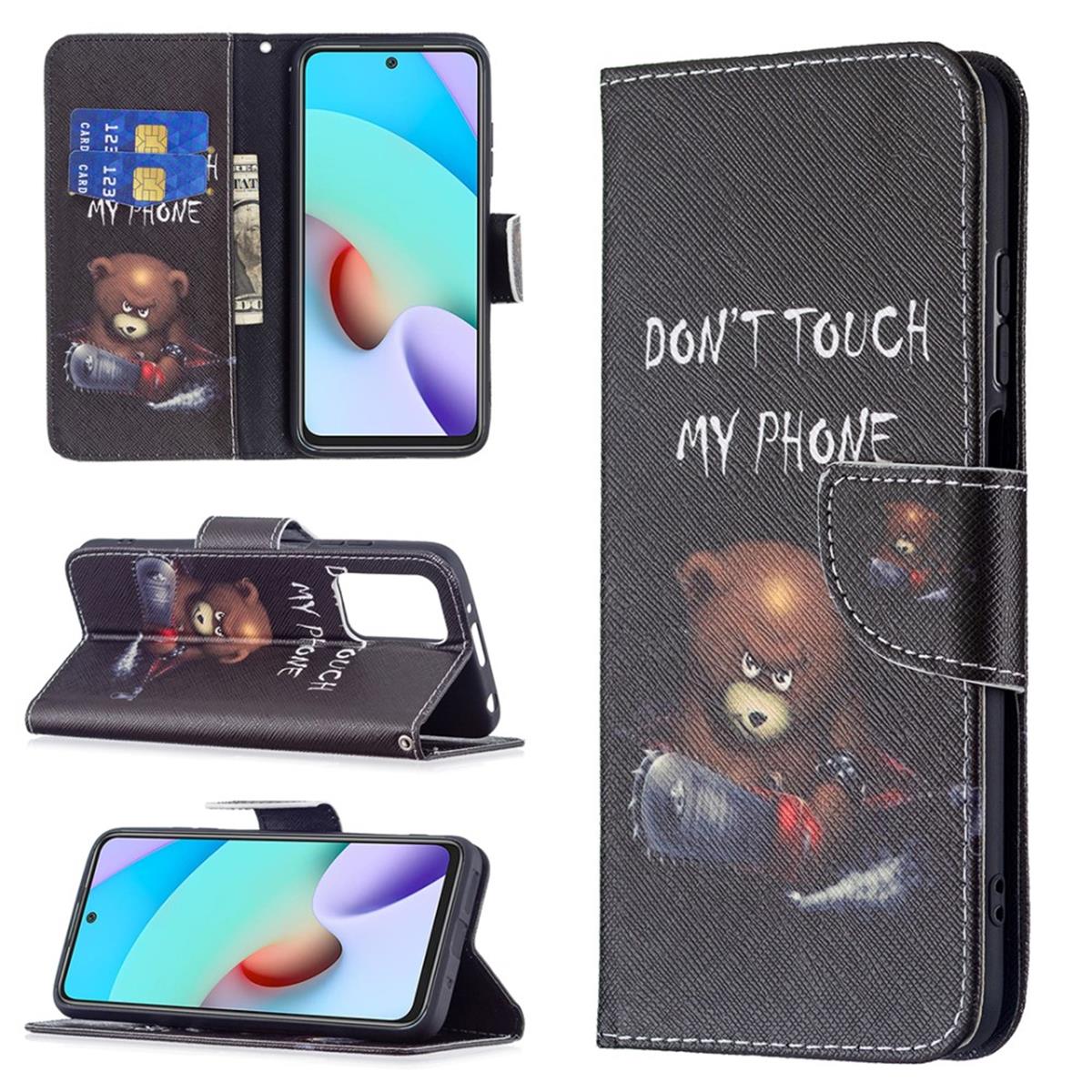 Hülle für Xiaomi Redmi 10 / Redmi 10 Prime Handyhülle Flip Case Cover Motiv Bär