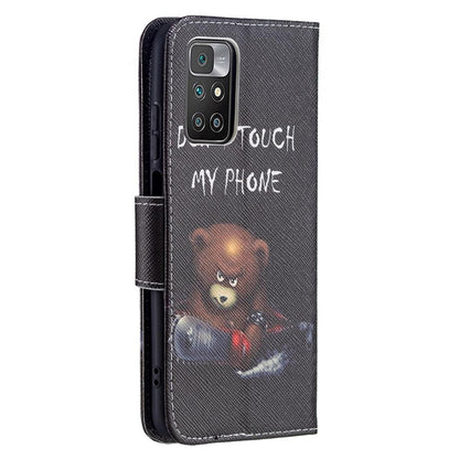 Hülle für Xiaomi Redmi 10 / Redmi 10 Prime Handyhülle Flip Case Cover Motiv Bär