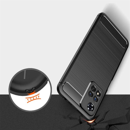 Hülle für Xiaomi Redmi Note 11 Pro Plus 5G Handy Silikon Cover Case Carbonfarben