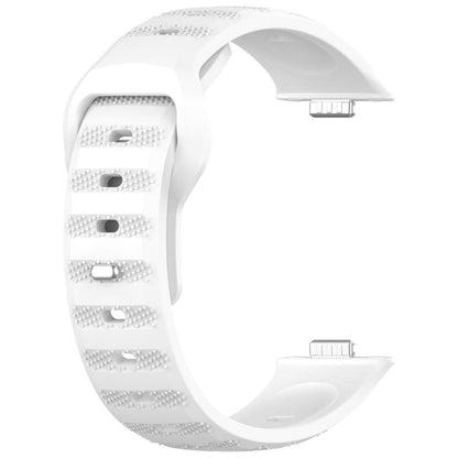 Sportarmband für Huawei Watch Fit 3 Verstellbar Silikon Band 24mm Weiß