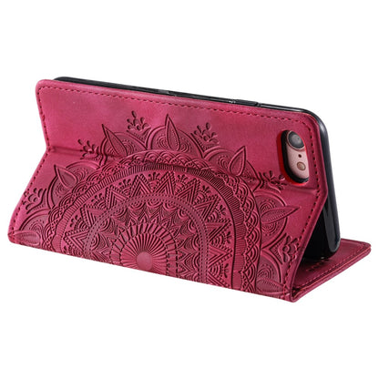 Hülle für Apple iPhone 16e Handyhülle Flip Case Cover Tasche Etui Mandala Rot