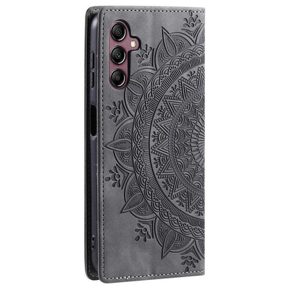 Hülle für Samsung Galaxy A16 5G Handyhülle Flip Case Cover Tasche Mandala Grau