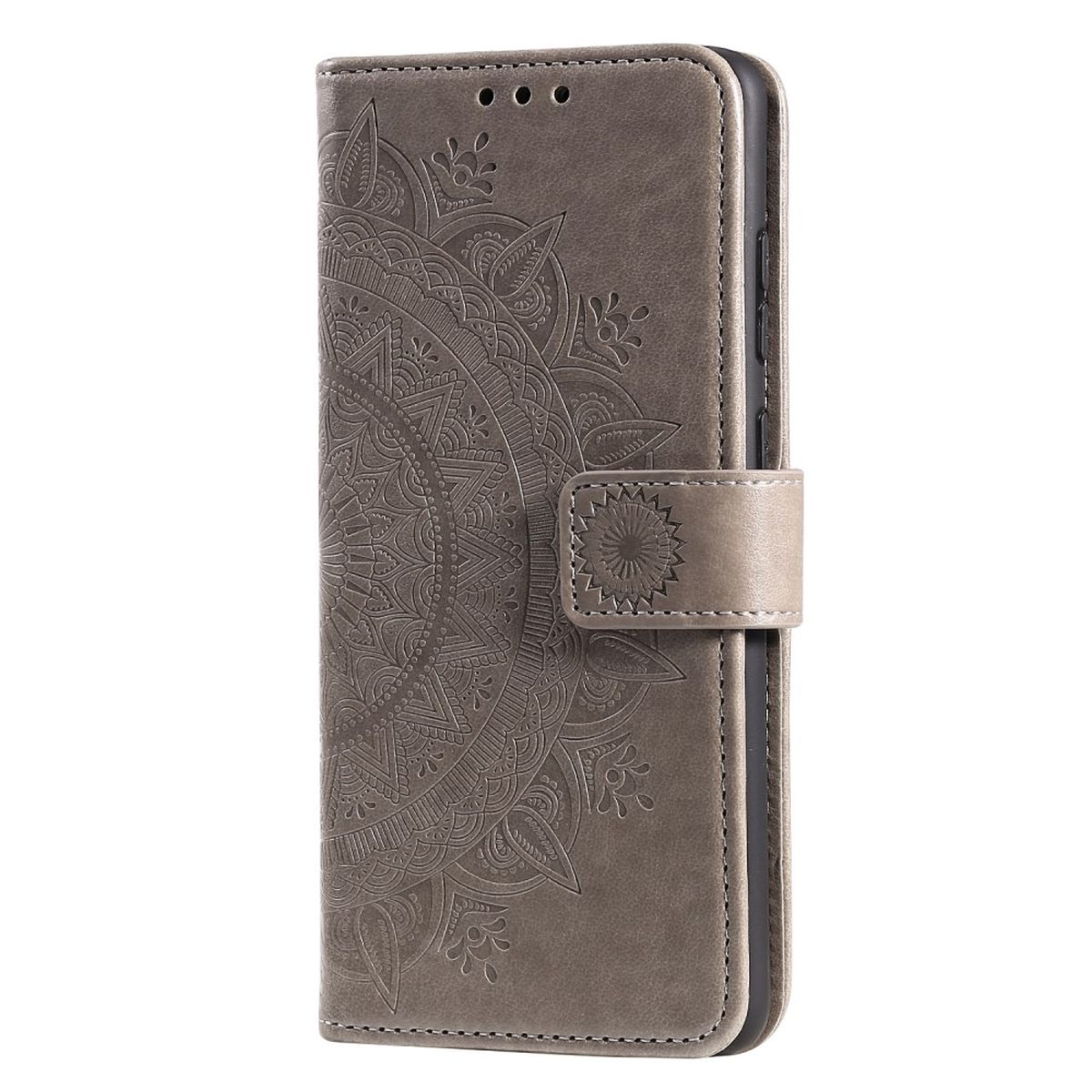 Hülle für Huawei Nova 9 / Honor 50 Handyhülle Flip Case Cover Etui Mandala Grau