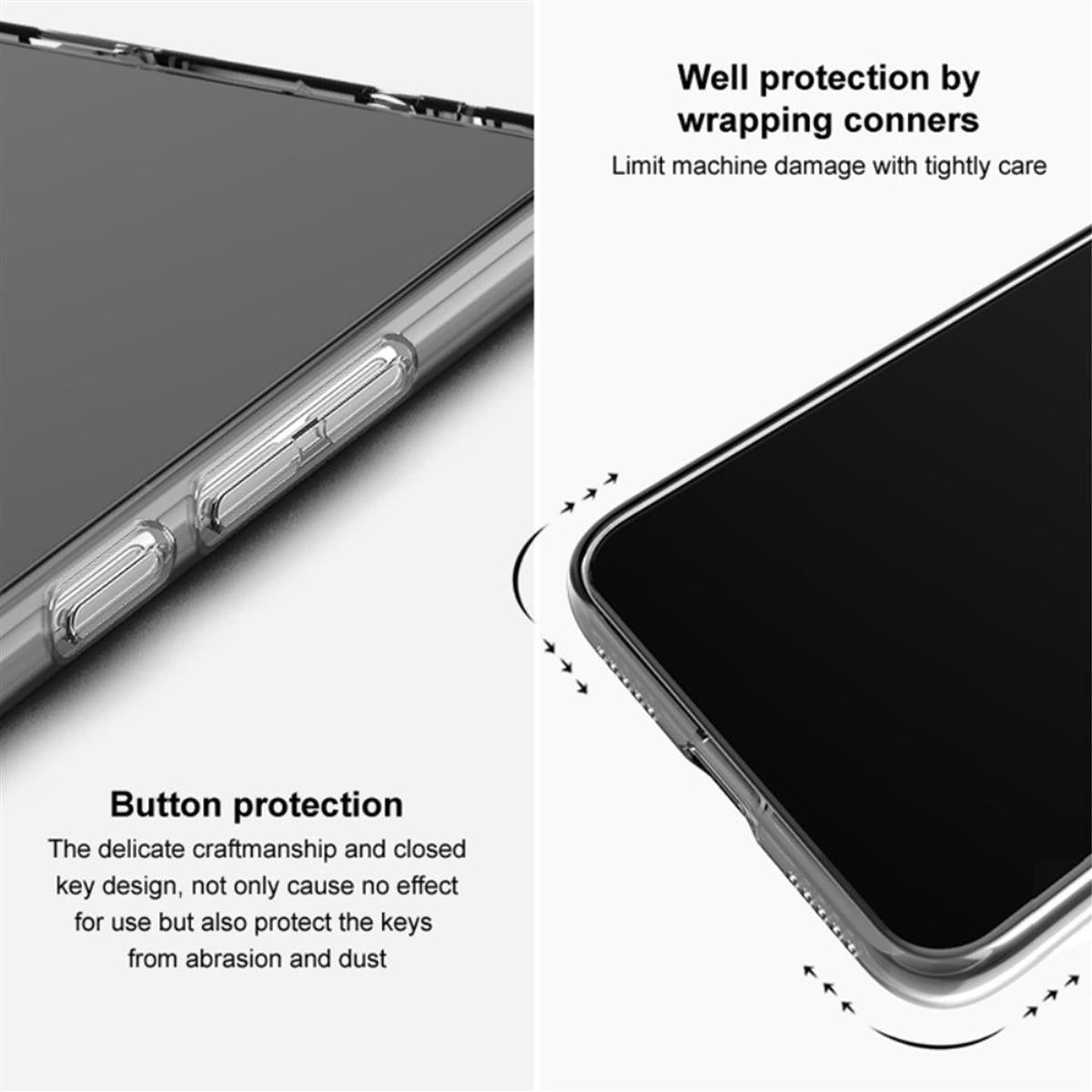 Hülle für Samsung Galaxy S24 FE Handyhülle Silikon Cover Bumper Softcase Klar