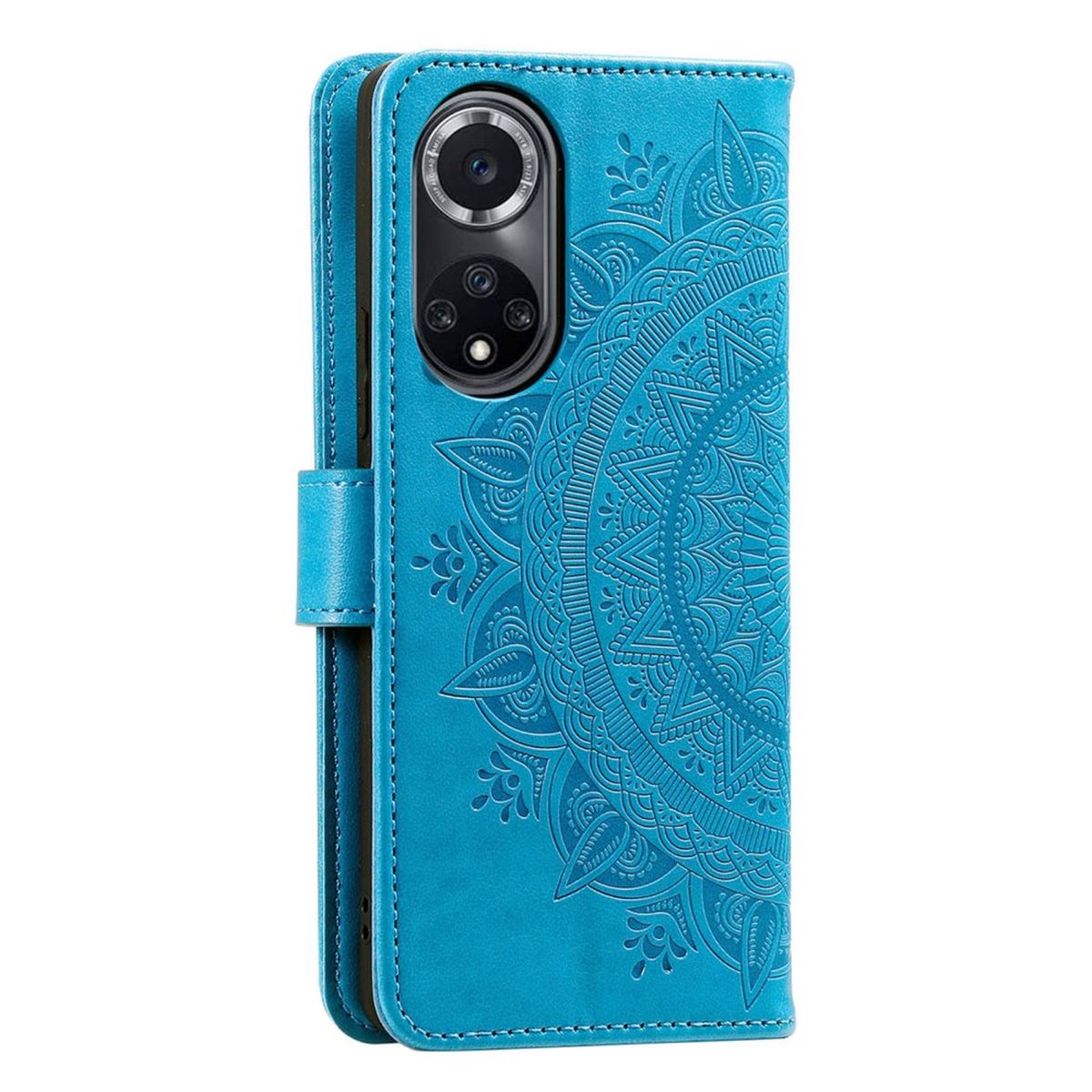 Hülle für Huawei Nova 9 / Honor 50 Handyhülle Flip Case Cover Etui Mandala Blau