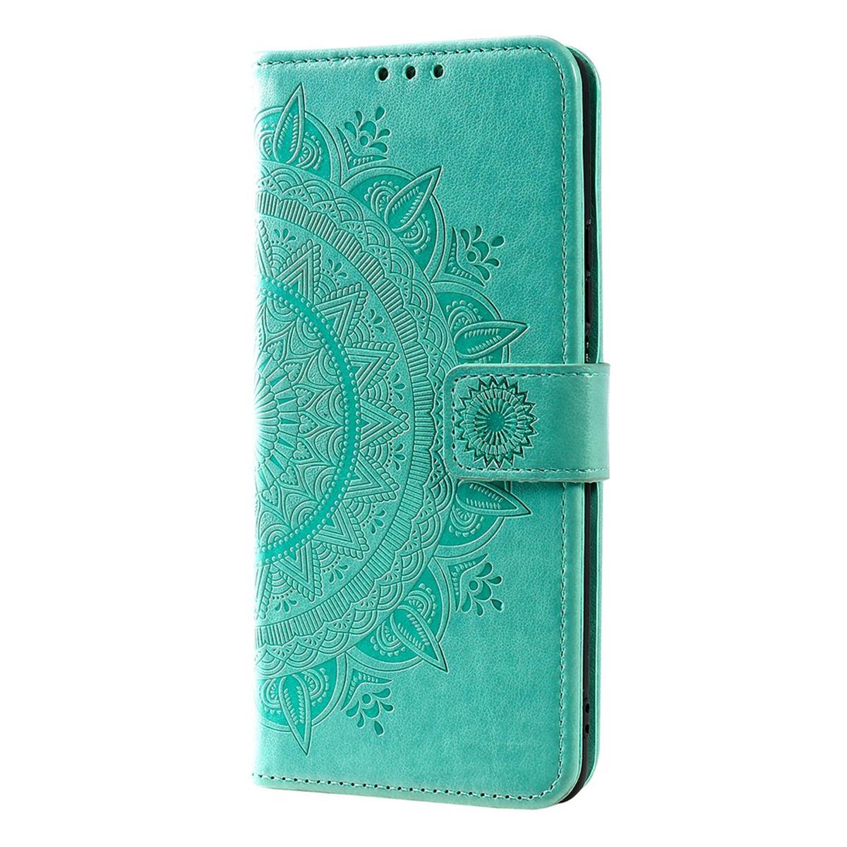 Hülle für Xiaomi 11T/11T Pro Handyhülle Flip Case Cover Schutzhülle Mandala Grün