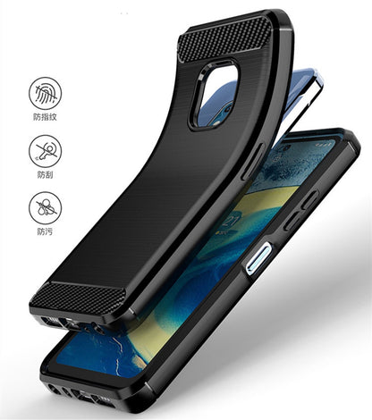 Hülle für Nokia XR20 Handyhülle Silikon Case Handy Cover Bumper Carbonfarben