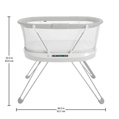 Fisher-Price GXL76 - Premium Babybett mit Smart Connect - Einstellbares Babybettchen