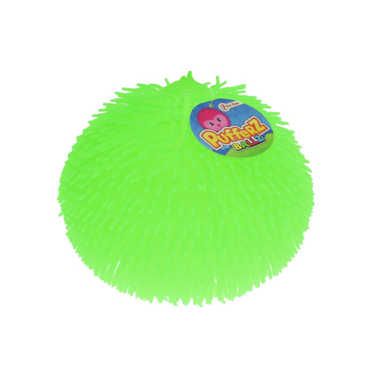 Toi-Toys Pufferz Pufferball für Kinder Knautschball Spielball für Wurfspiele Grün