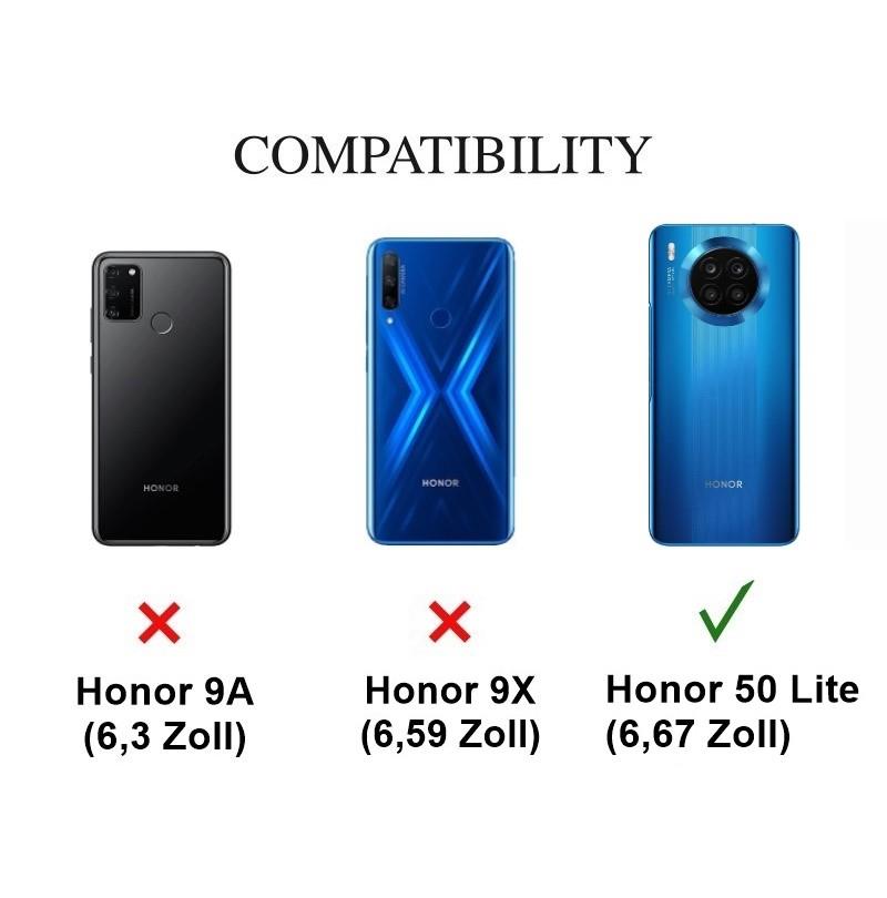 Hülle für Huawei Nova 8i/Honor 50 Lite Handyhülle Silikon Cover Case Bumper klar