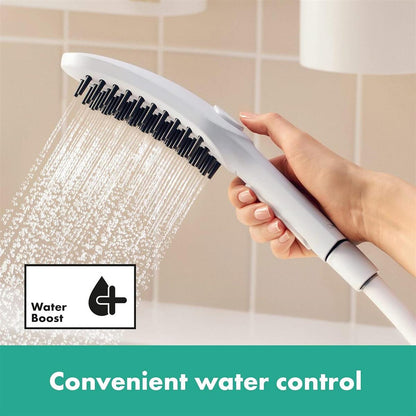hansgrohe DogShower - Hundedusche mit 3 Strahlarten, Duschkopf für Hunde zur Fellpflege mit Streichelnoppen