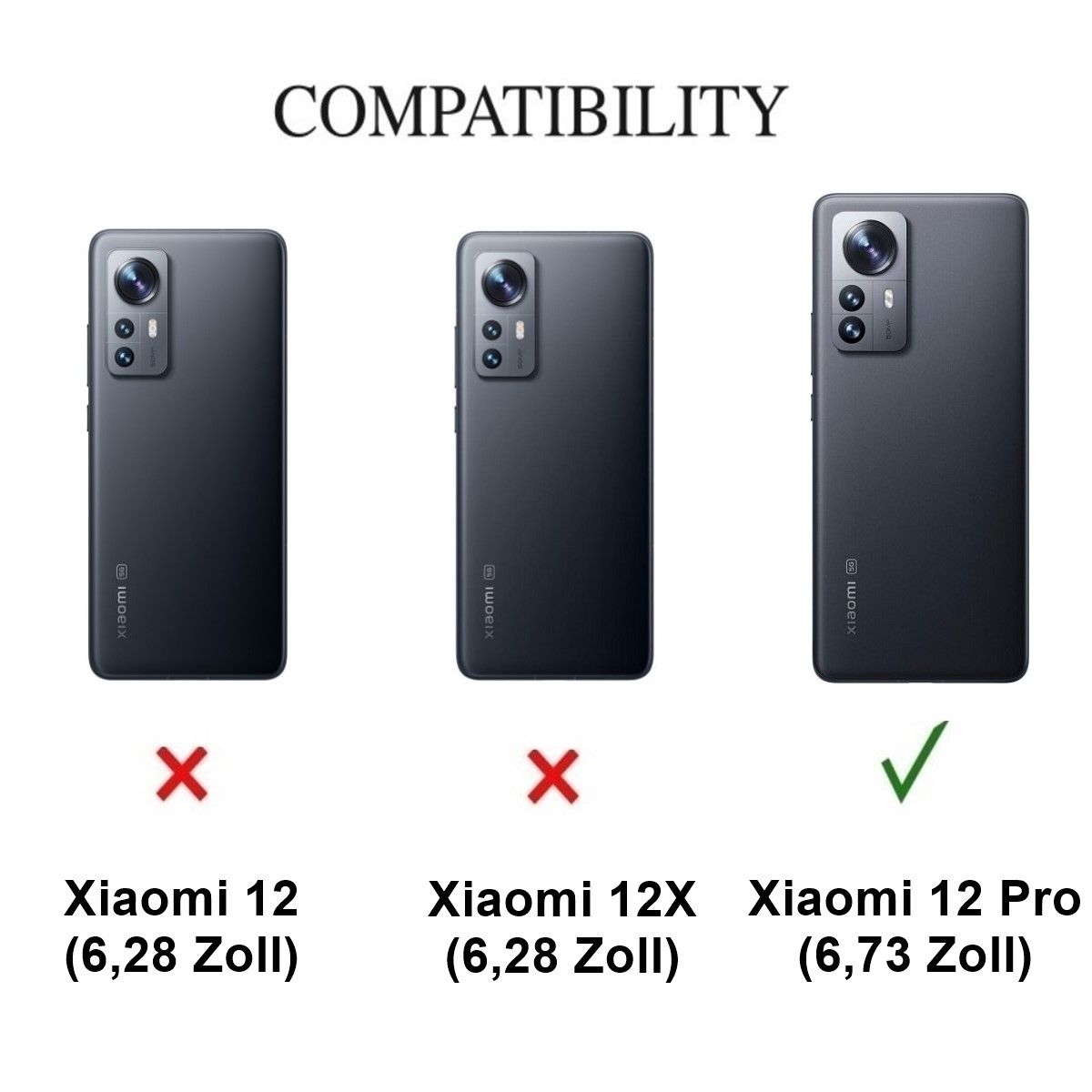 Hülle für Xiaomi 12 Pro Handyhülle Silikon Cover Case Bumper klar